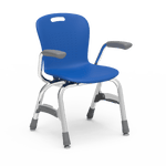 Virco Sage Series 4-Leg Stacking Armchair with Armrests 13