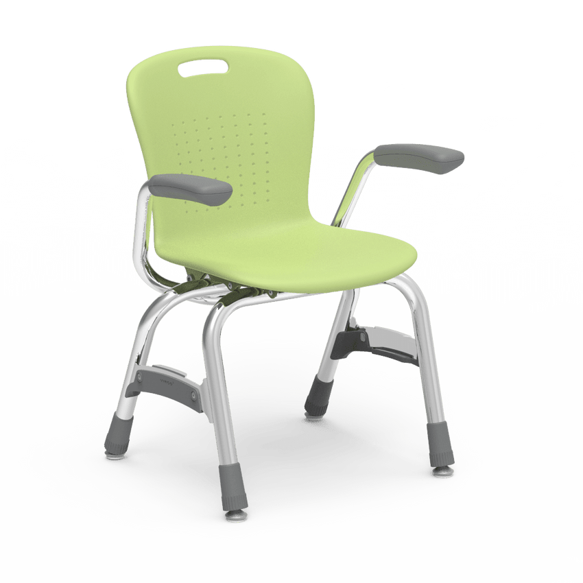 Virco Sage Series 4-Leg Stacking Armchair with Armrests 13" Seat Height (SG413A) - SchoolOutlet