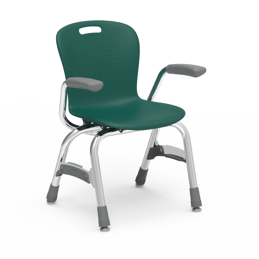 Virco Sage Series 4-Leg Stacking Armchair with Armrests 13" Seat Height (SG413A) - SchoolOutlet