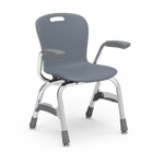 Virco Sage Series 4-Leg Stacking Armchair with Armrests 13