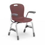 Virco Sage Series 4-Leg Stacking Armchair with Armrests 13