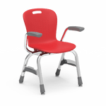 Virco Sage Series 4-Leg Stacking Armchair with Armrests 13