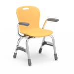 Virco Sage Series 4-Leg Stacking Armchair with Armrests 13