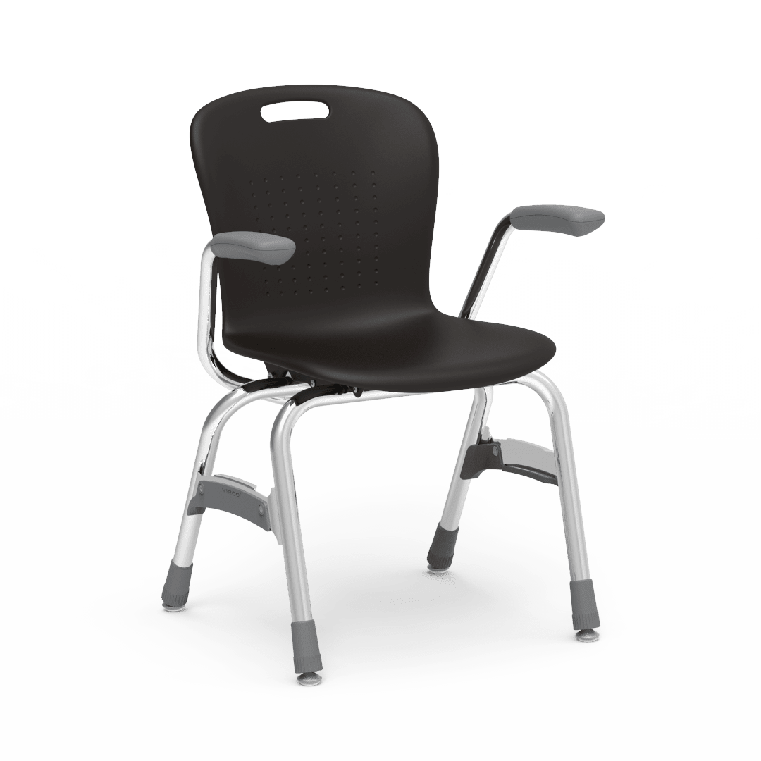Virco Sage Series 4-Leg Stacking Armchair with Armrests 15" Seat Height (SG415A) - SchoolOutlet