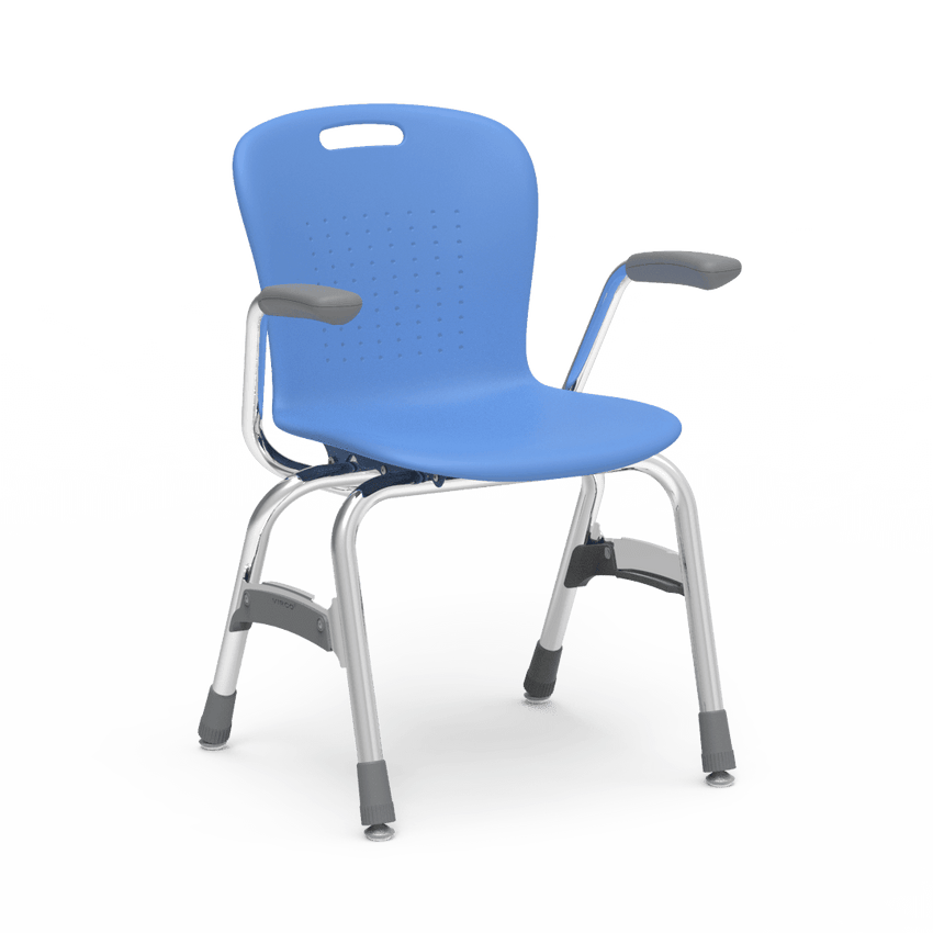 Virco Sage Series 4-Leg Stacking Armchair with Armrests 15" Seat Height (SG415A) - SchoolOutlet