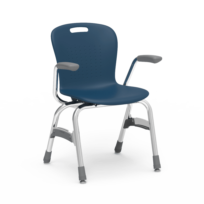 Virco Sage Series 4-Leg Stacking Armchair with Armrests 15" Seat Height (SG415A) - SchoolOutlet