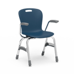 Virco Sage Series 4-Leg Stacking Armchair with Armrests 15