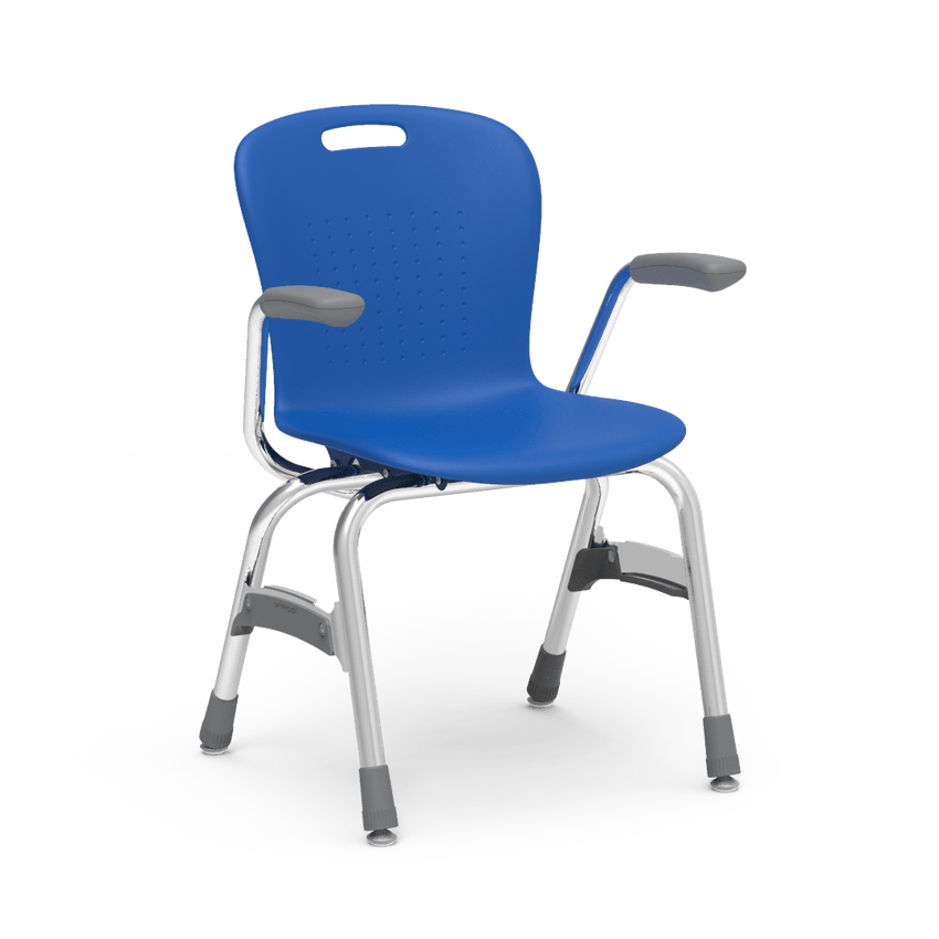 Virco Sage Series 4-Leg Stacking Armchair with Armrests 15" Seat Height (SG415A) - SchoolOutlet