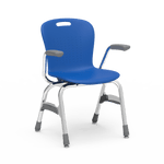 Virco Sage Series 4-Leg Stacking Armchair with Armrests 15