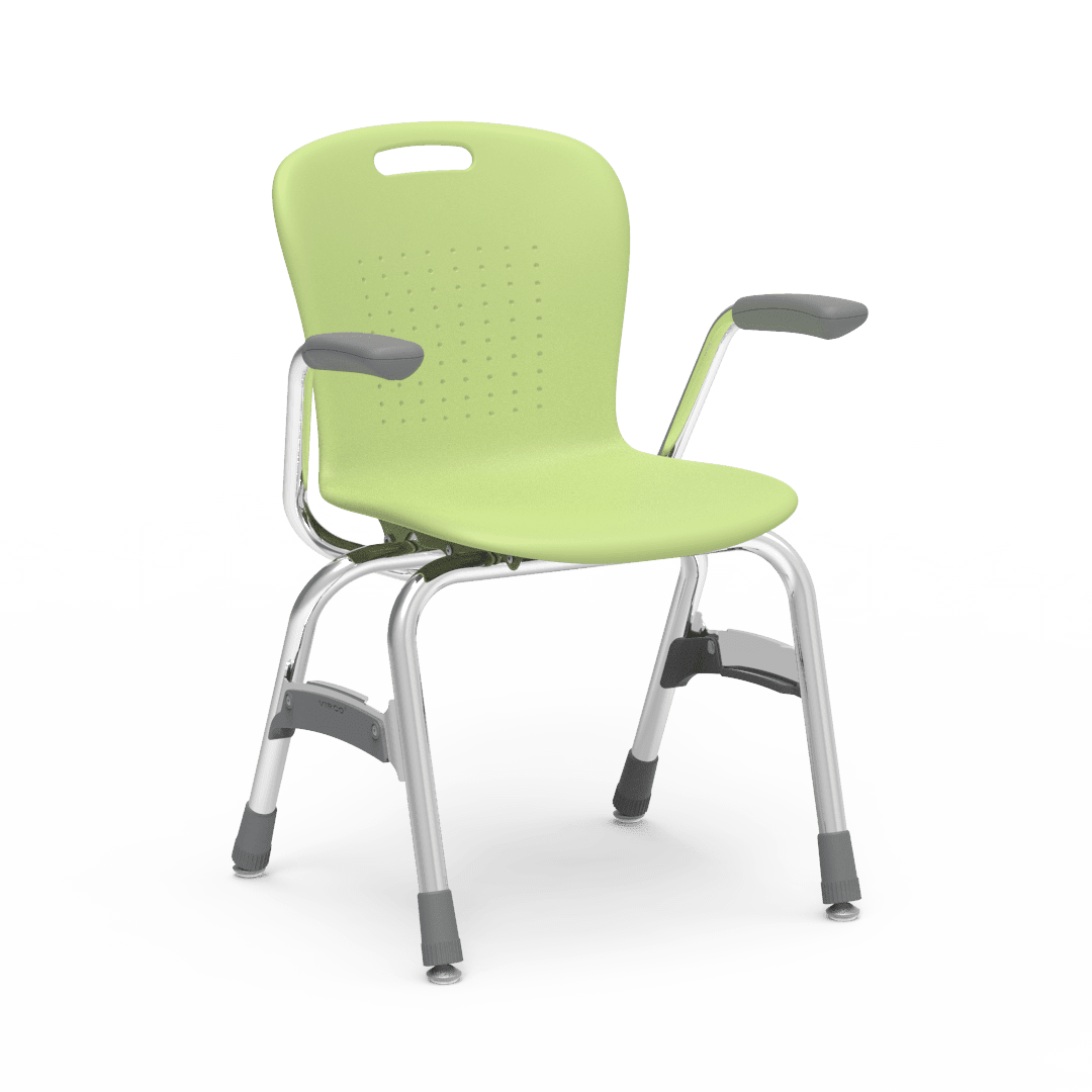 Virco Sage Series 4-Leg Stacking Armchair with Armrests 15" Seat Height (SG415A) - SchoolOutlet