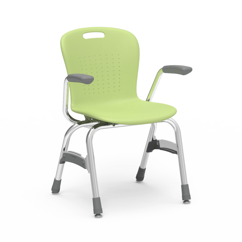 Virco Sage Series 4-Leg Stacking Armchair with Armrests 15" Seat Height (SG415A) - SchoolOutlet