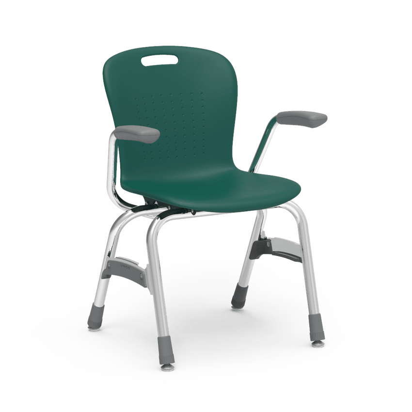 Virco Sage Series 4-Leg Stacking Armchair with Armrests 15" Seat Height (SG415A) - SchoolOutlet