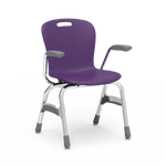 Virco Sage Series 4-Leg Stacking Armchair with Armrests 15