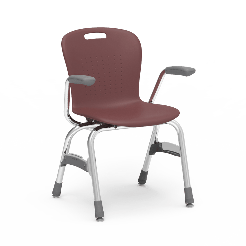 Virco Sage Series 4-Leg Stacking Armchair with Armrests 15" Seat Height (SG415A) - SchoolOutlet