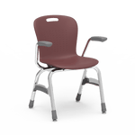 Virco Sage Series 4-Leg Stacking Armchair with Armrests 15