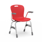 Virco Sage Series 4-Leg Stacking Armchair with Armrests 15