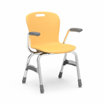 Virco Sage Series 4-Leg Stacking Armchair with Armrests 15