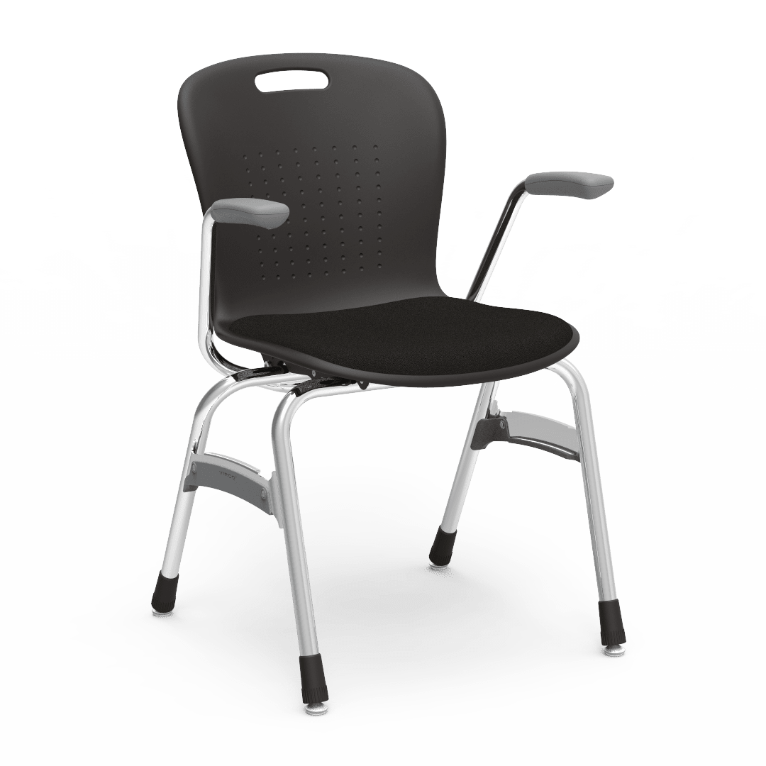 Virco Sage Series Padded Stack Chair with Armrests 18" Seat Height (SG418AP) - SchoolOutlet
