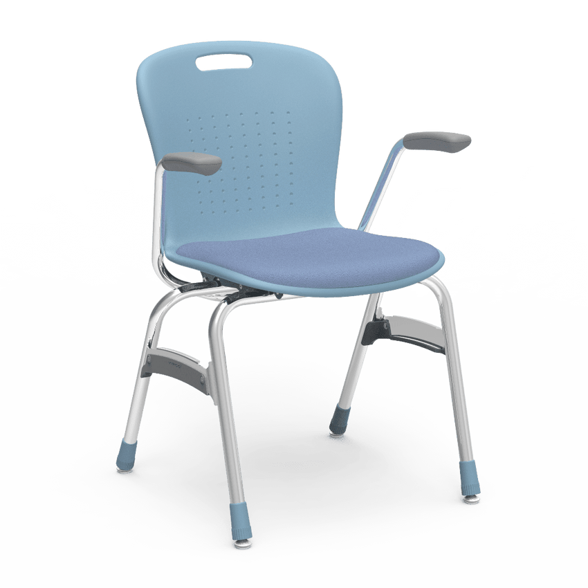 Virco Sage Series Padded Stack Chair with Armrests 18" Seat Height (SG418AP) - SchoolOutlet