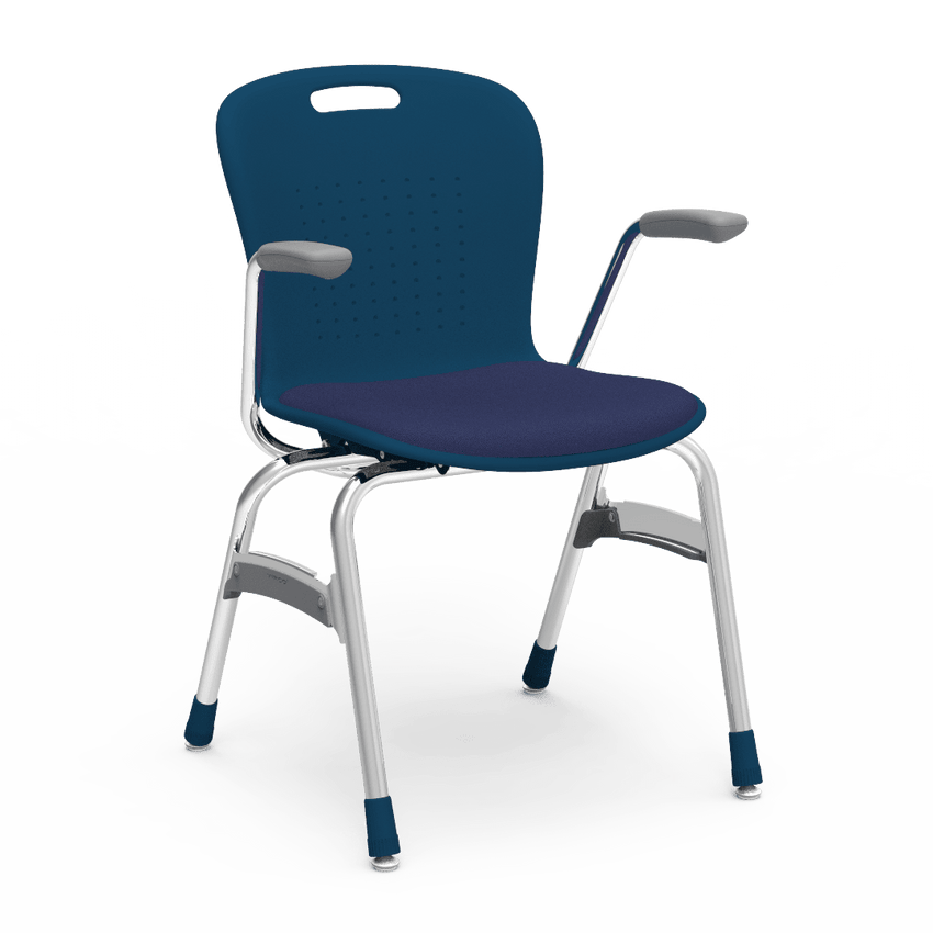 Virco Sage Series Padded Stack Chair with Armrests 18" Seat Height (SG418AP) - SchoolOutlet