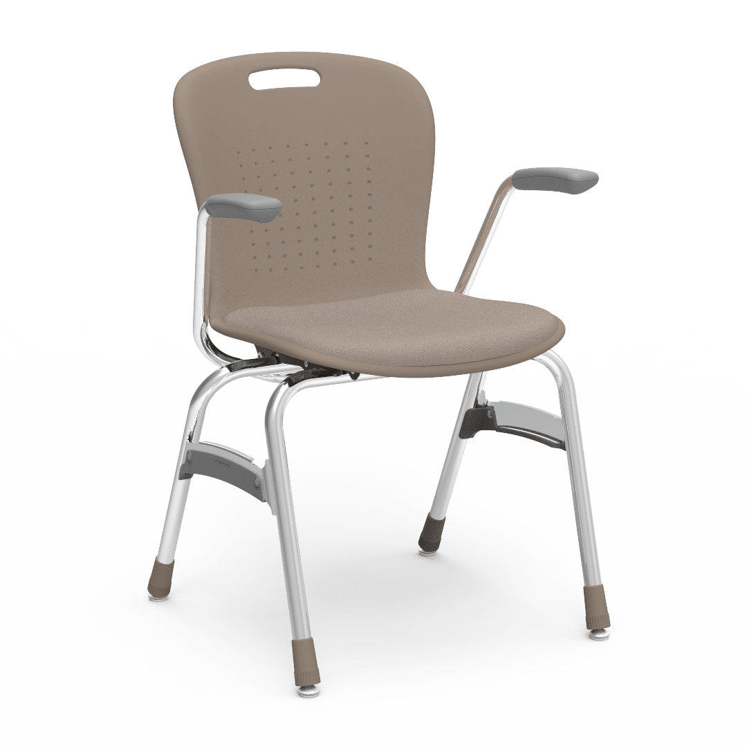 Virco Sage Series Padded Stack Chair with Armrests 18" Seat Height (SG418AP) - SchoolOutlet