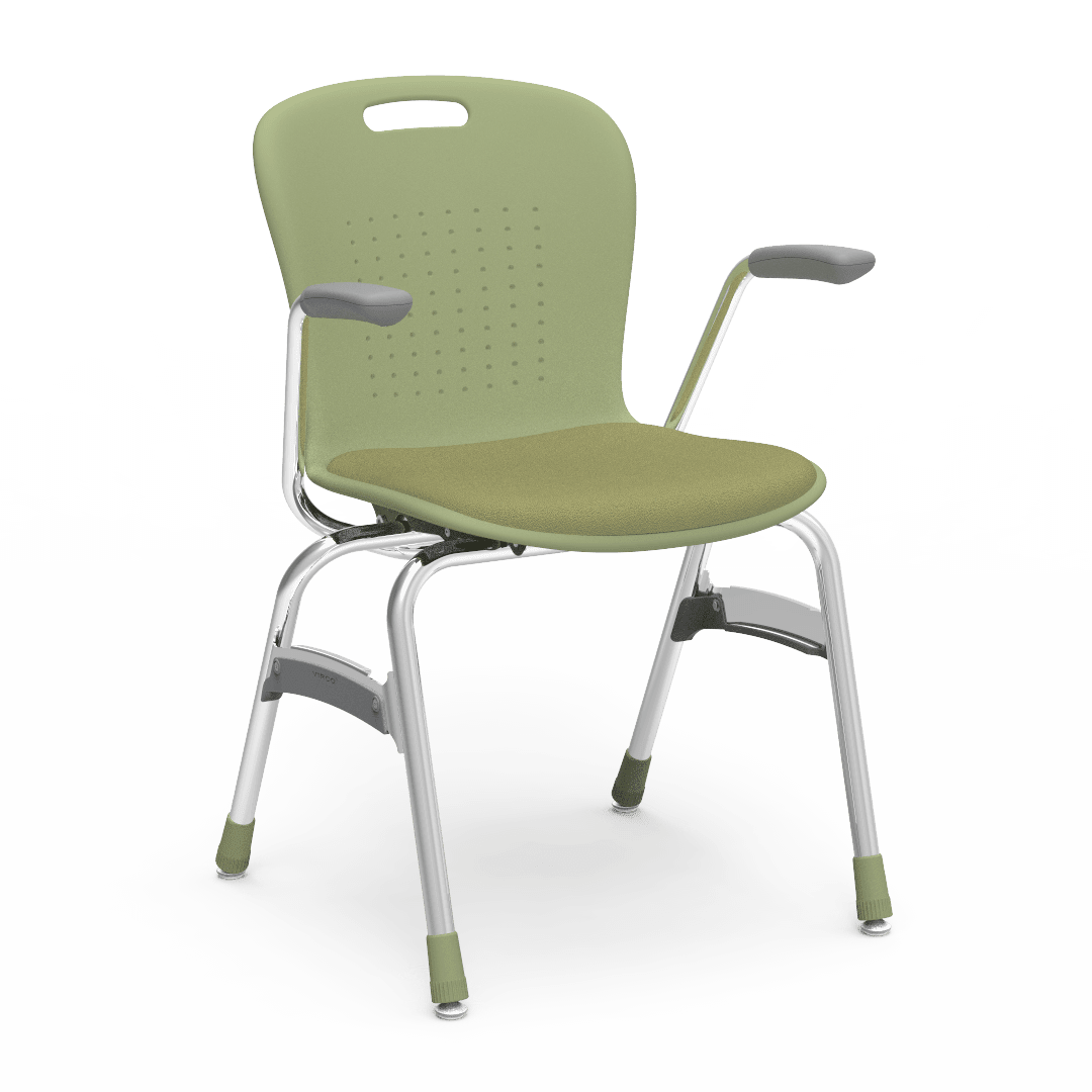 Virco Sage Series Padded Stack Chair with Armrests 18" Seat Height (SG418AP) - SchoolOutlet