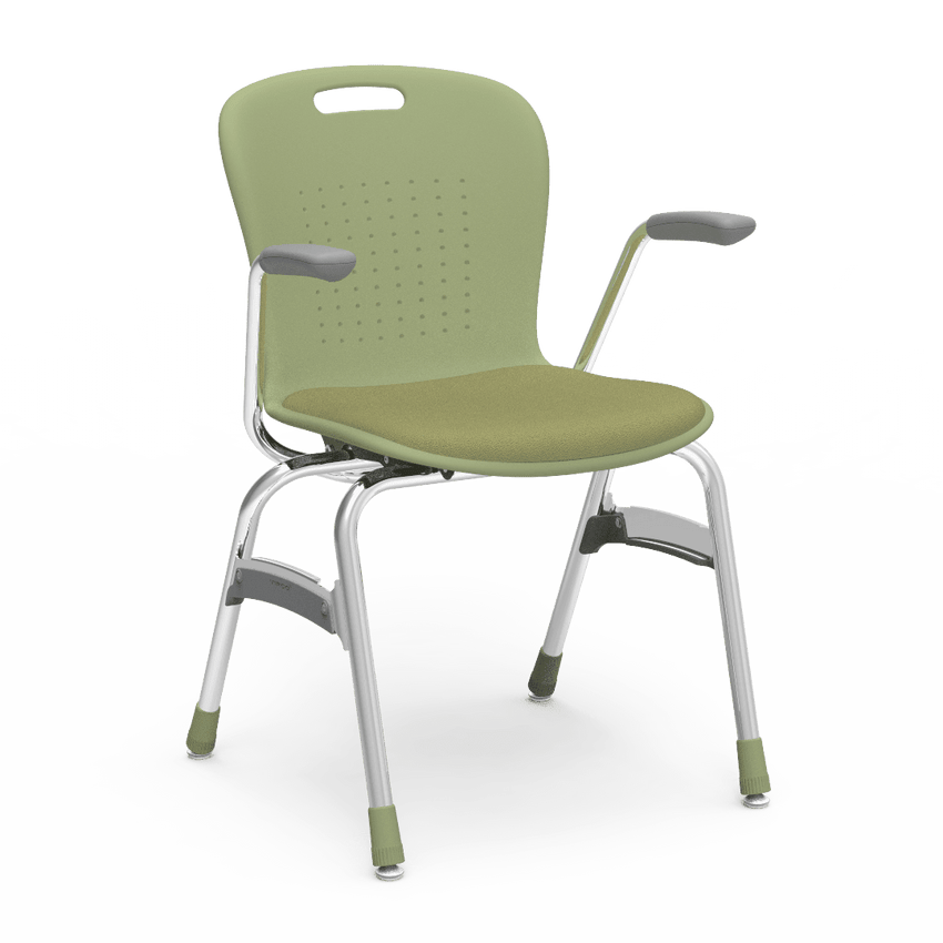 Virco Sage Series Padded Stack Chair with Armrests 18" Seat Height (SG418AP) - SchoolOutlet