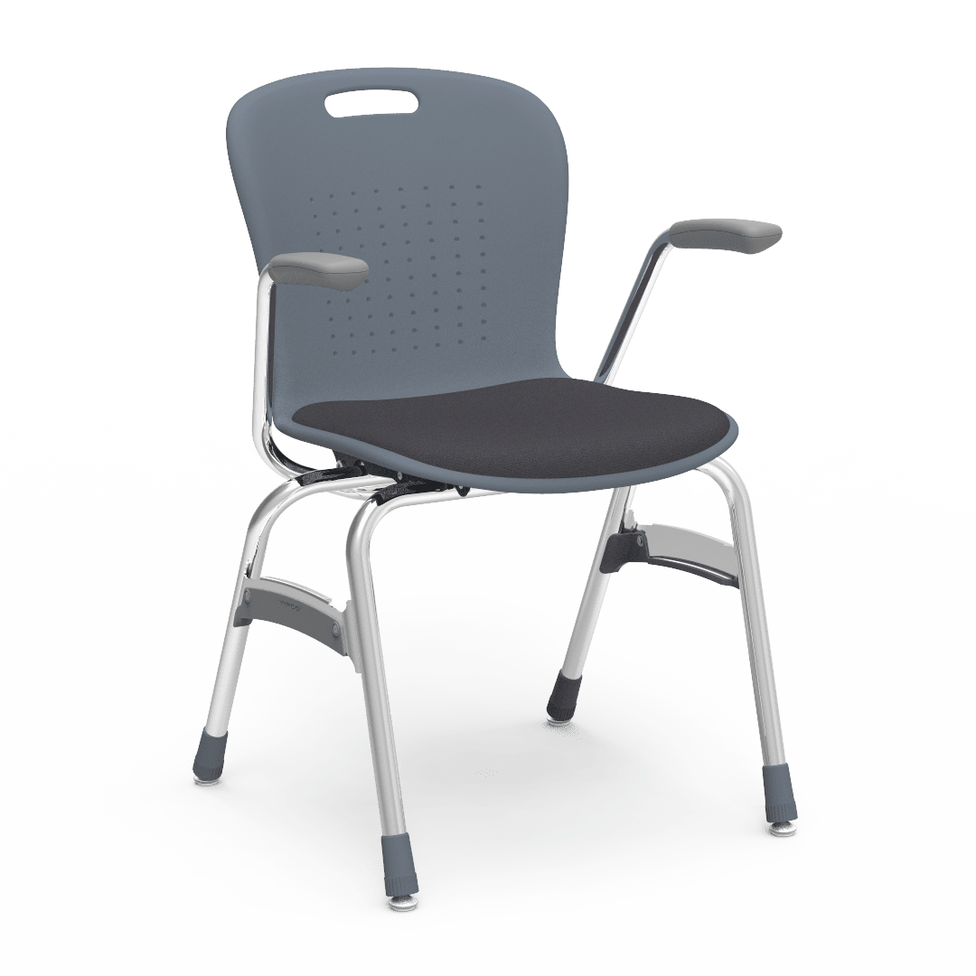 Virco Sage Series Padded Stack Chair with Armrests 18" Seat Height (SG418AP) - SchoolOutlet