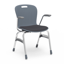 Virco Sage Series Padded Stack Chair with Armrests 18" Seat Height (SG418AP)