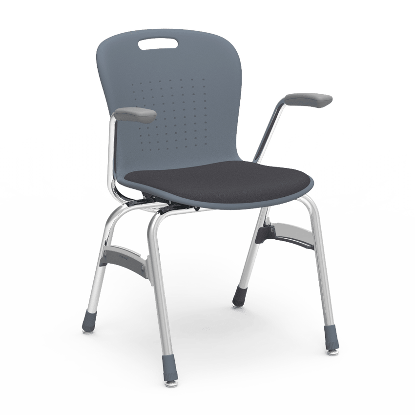 Virco Sage Series Padded Stack Chair with Armrests 18" Seat Height (SG418AP) - SchoolOutlet