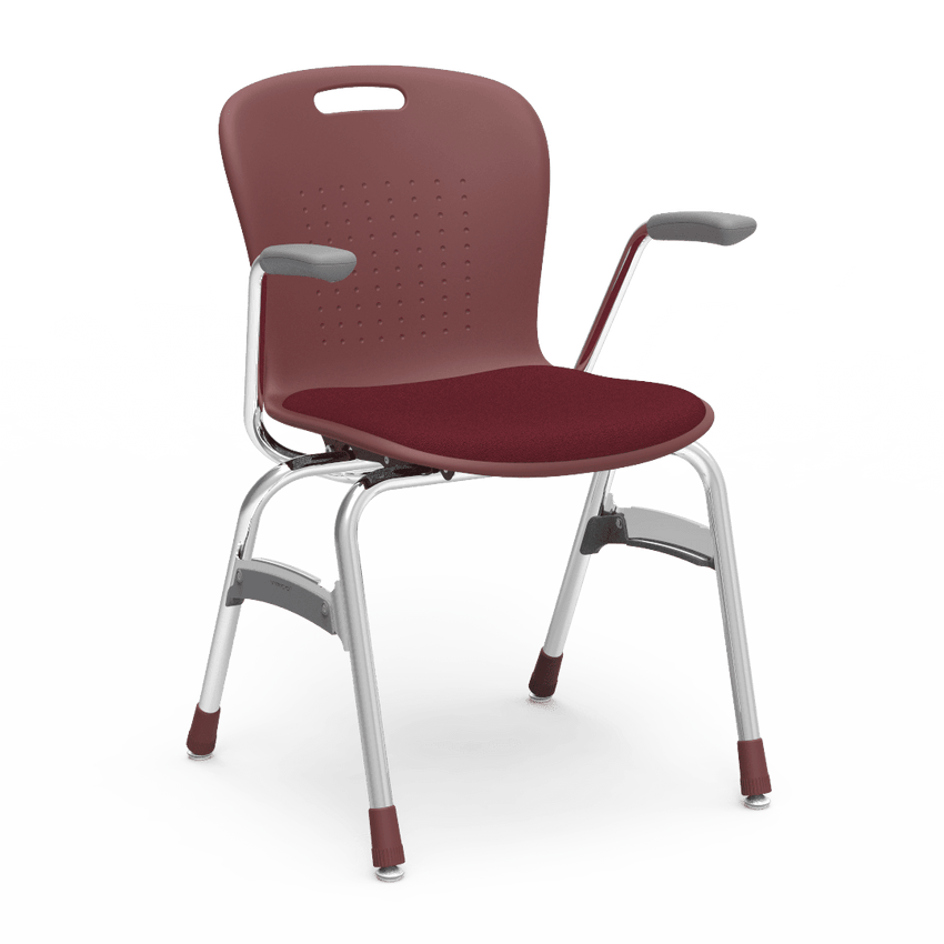 Virco Sage Series Padded Stack Chair with Armrests 18" Seat Height (SG418AP) - SchoolOutlet