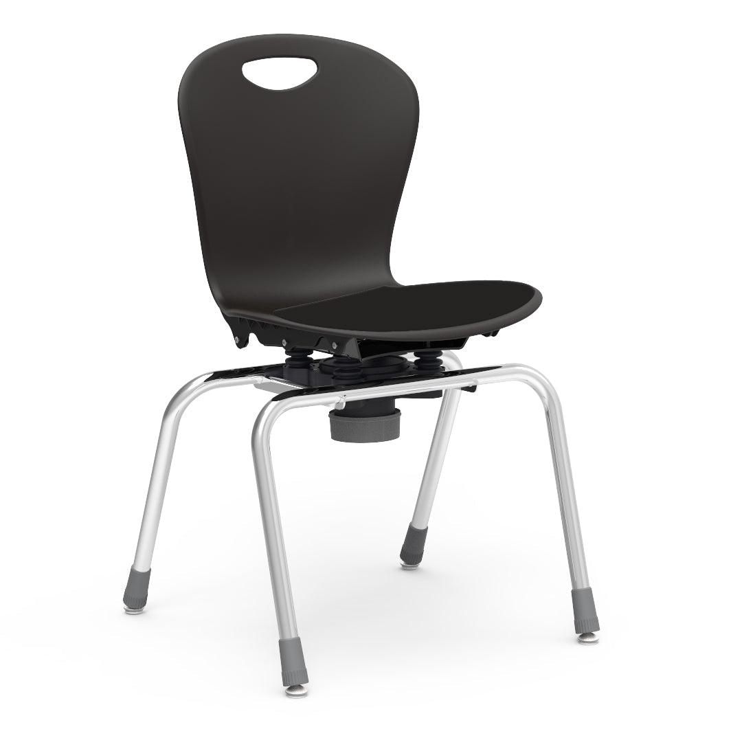 Virco ZC2M18LP - ZUMA Series Choose to Move 4-Leg Chair with low-profile seat pad - 18" Height (Virco ZC2M18LP) - SchoolOutlet