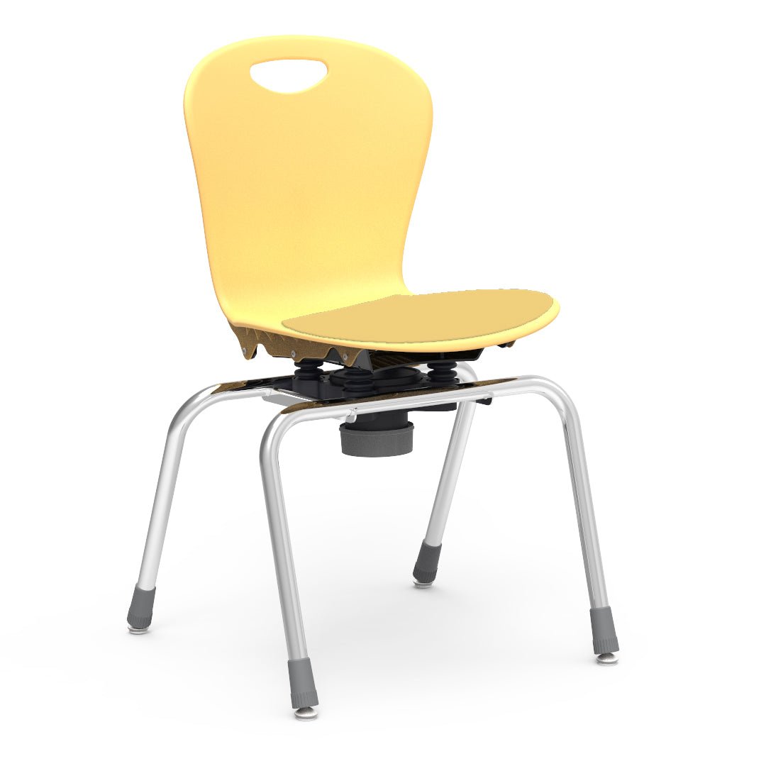 Virco ZC2M18LP - ZUMA Series Choose to Move 4-Leg Chair with low-profile seat pad - 18" Height (Virco ZC2M18LP) - SchoolOutlet