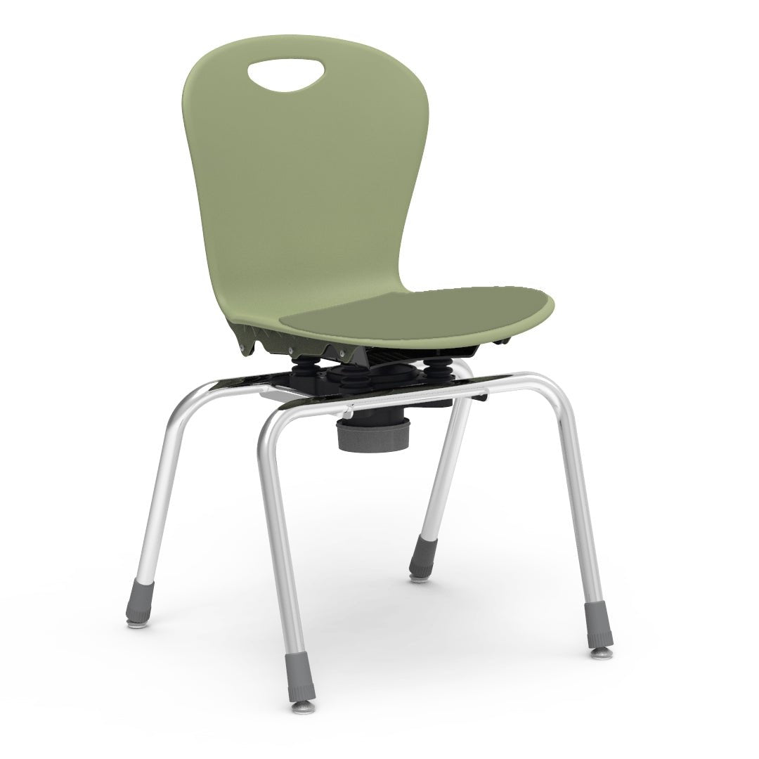 Virco ZC2M18LP - ZUMA Series Choose to Move 4-Leg Chair with low-profile seat pad - 18" Height (Virco ZC2M18LP) - SchoolOutlet