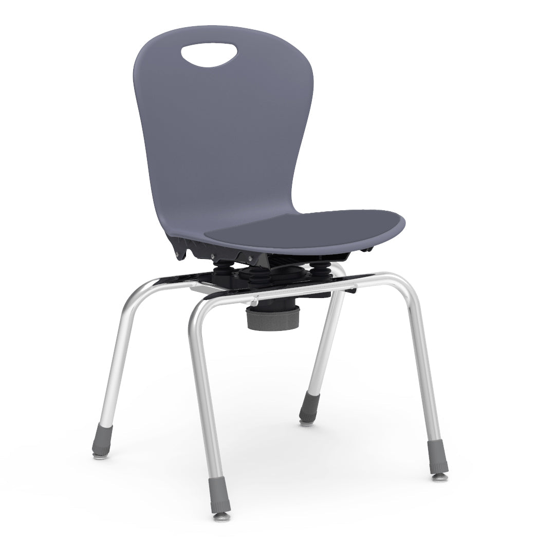 Virco ZC2M18LP - ZUMA Series Choose to Move 4-Leg Chair with low-profile seat pad - 18" Height (Virco ZC2M18LP) - SchoolOutlet