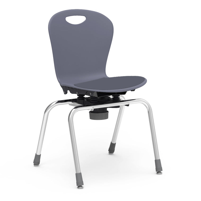 Virco ZC2M18LP - ZUMA Series Choose to Move 4-Leg Chair with low-profile seat pad - 18" Height (Virco ZC2M18LP) - SchoolOutlet