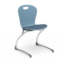 Virco ZCANT18LP - Zuma Series Cantilevered Legged Ergonomic Chair with low-profile seat pad, Contoured Seat/Back - 19" Seat Height (Virco ZCANT18LP)