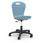 Virco ZTASK18LP - Zuma Series Mobile Task Chair with low-profile seat pad & Wheels (Virco ZTASK18LP) - SchoolOutlet