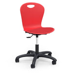 Virco ZTASK18LP - Zuma Series Mobile Task Chair with low-profile seat pad & Wheels (Virco ZTASK18LP) - SchoolOutlet