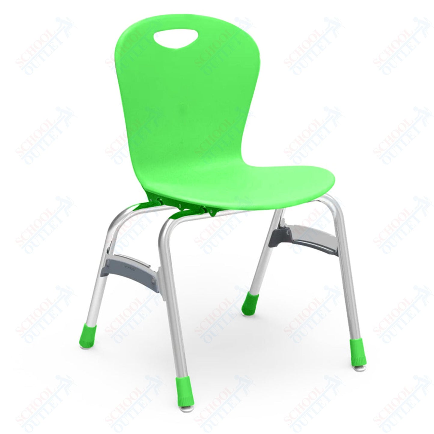 Virco ZU415 - Zuma Series 4 - Legged Ergonomic Stack Chair, Contoured Seat/Back - 15" Seat Height (Virco ZU415) - SchoolOutlet