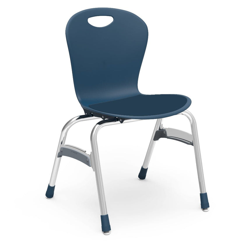 Virco ZU418LP - Zuma Series 4-Legged Ergonomic Stack Chair, Contoured Seat/Back - 18" Seat Height (Virco ZU418LP) - SchoolOutlet