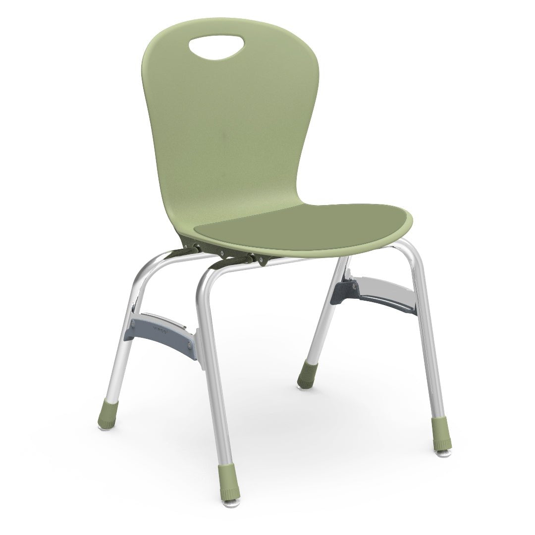 Virco ZU418LP - Zuma Series 4-Legged Ergonomic Stack Chair, Contoured Seat/Back - 18" Seat Height (Virco ZU418LP) - SchoolOutlet