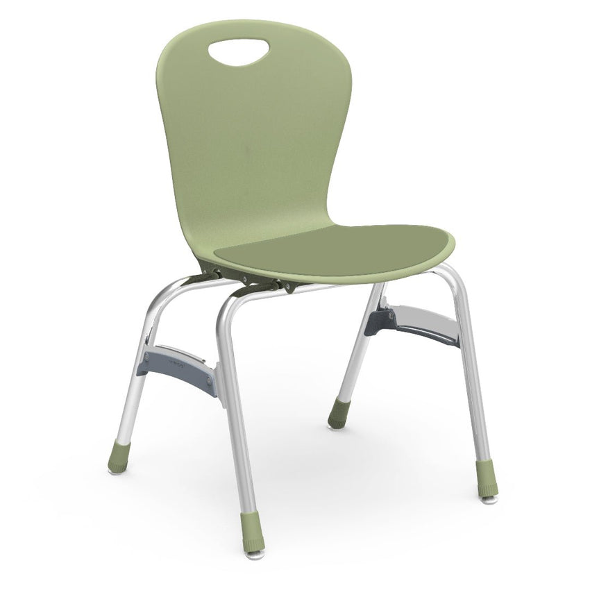 Virco ZU418LP - Zuma Series 4-Legged Ergonomic Stack Chair, Contoured Seat/Back - 18" Seat Height (Virco ZU418LP) - SchoolOutlet