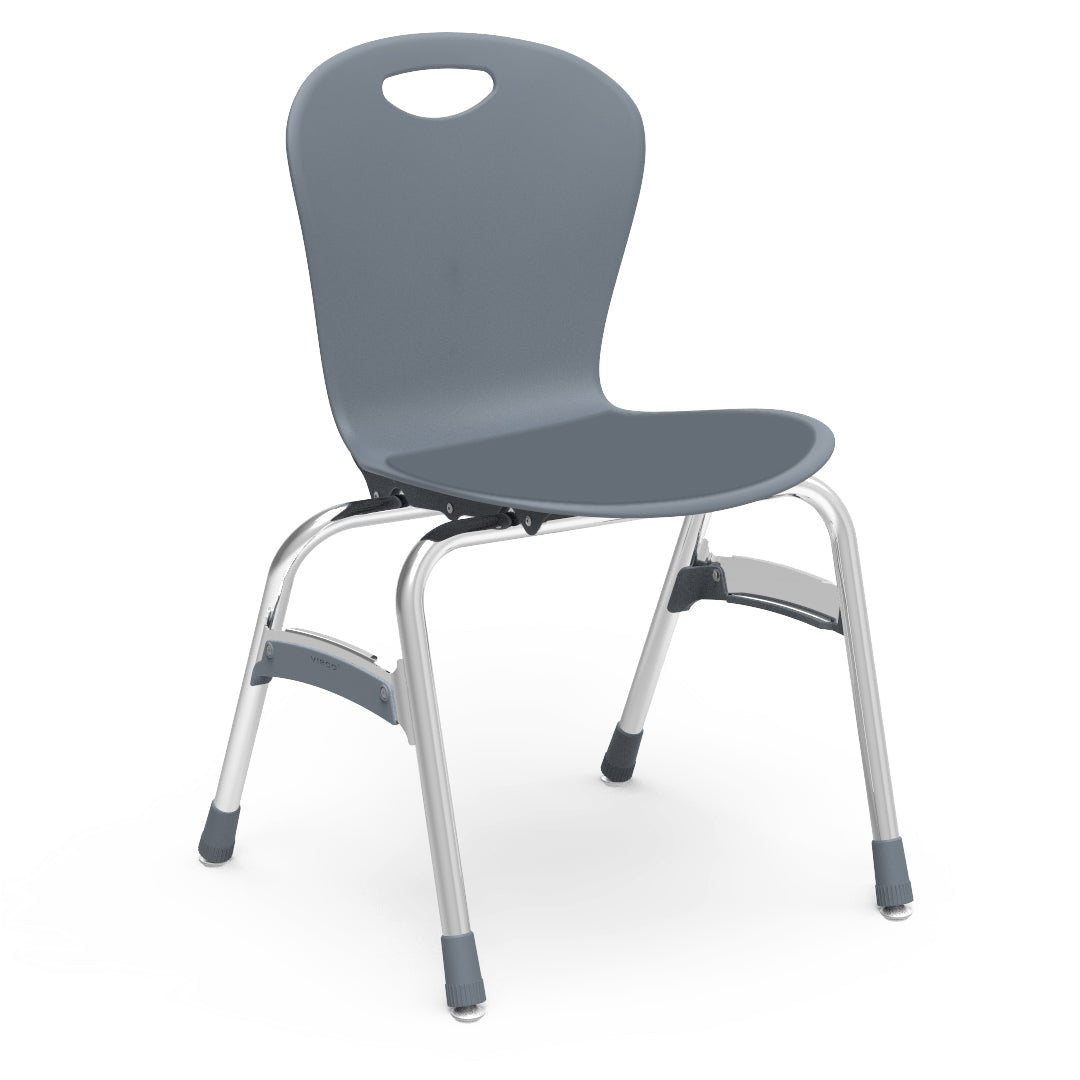 Virco ZU418LP - Zuma Series 4-Legged Ergonomic Stack Chair, Contoured Seat/Back - 18" Seat Height (Virco ZU418LP) - SchoolOutlet