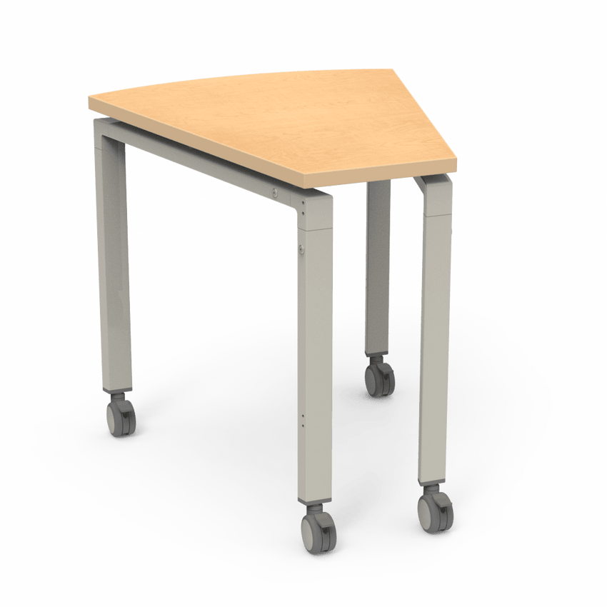 Virco Topaz Series Teacher Accessory Table 27.625"W x 31.5"D (DESK-TZWEDGE) - SchoolOutlet