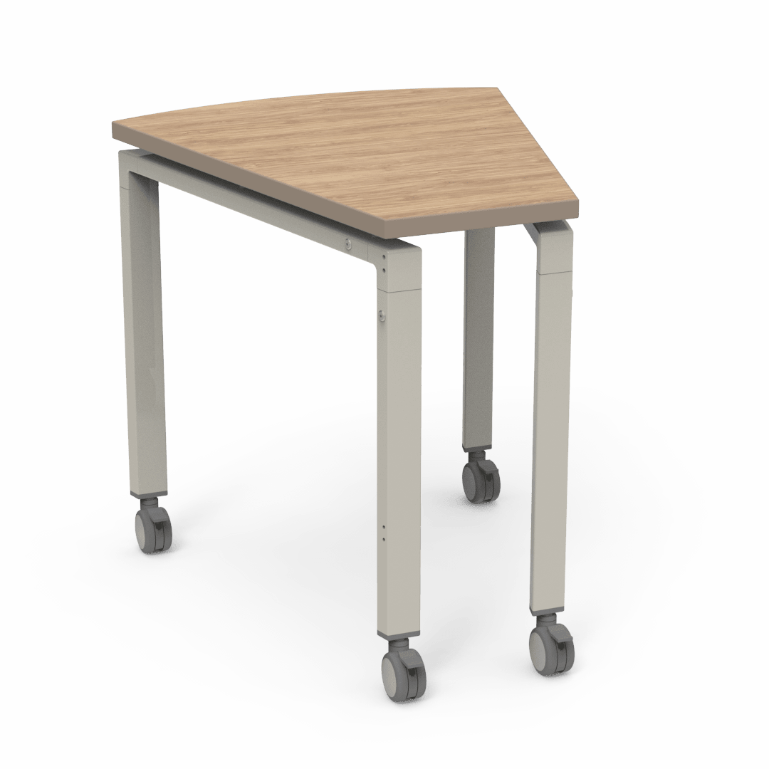 Virco Topaz Series Teacher Accessory Table 27.625"W x 31.5"D (DESK-TZWEDGE) - SchoolOutlet