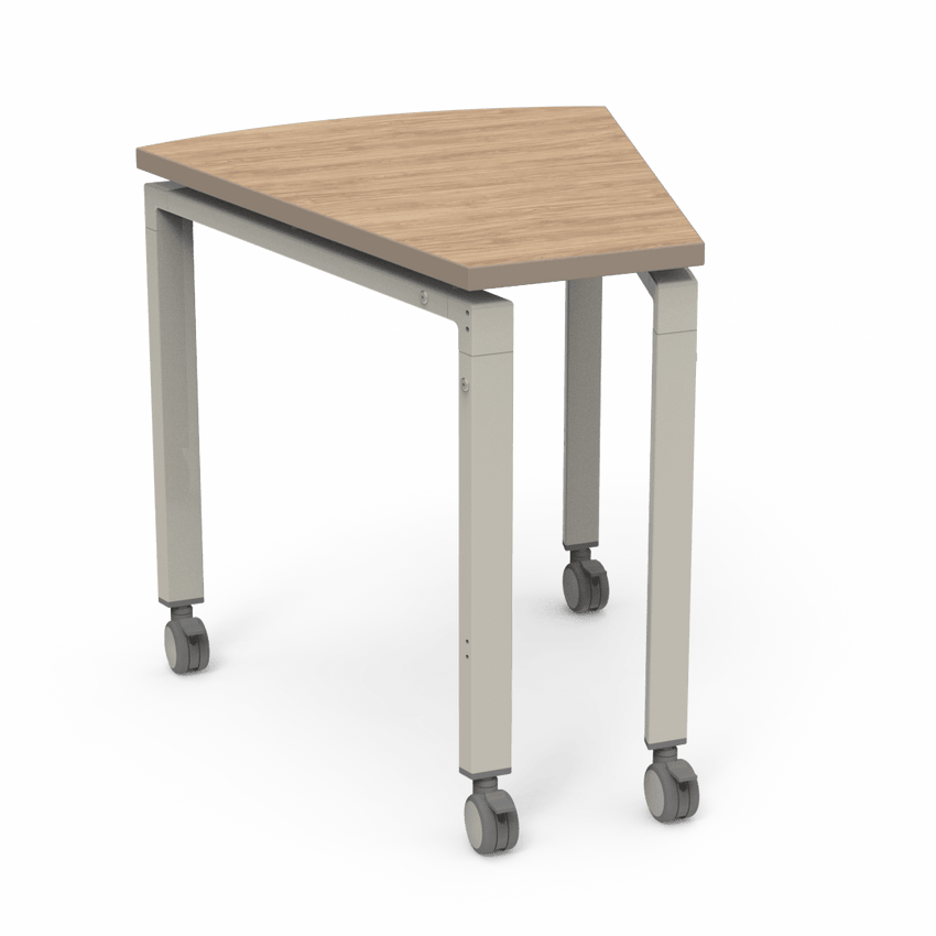 Virco Topaz Series Teacher Accessory Table 27.625"W x 31.5"D (DESK-TZWEDGE) - SchoolOutlet