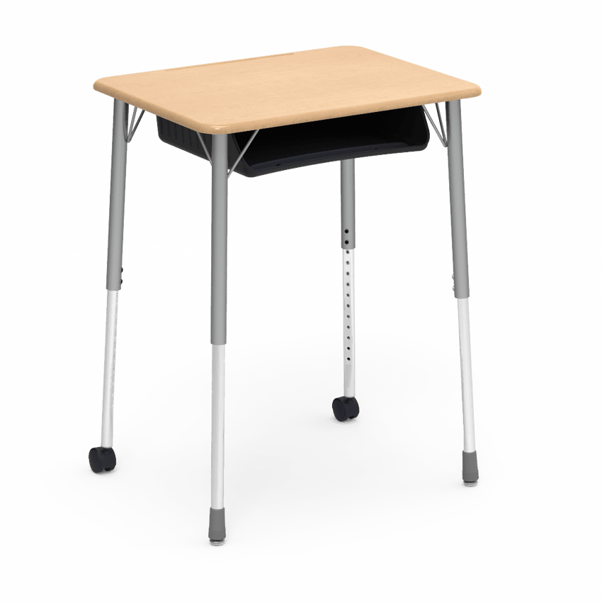 Virco ZUMA Series Student Desk with Book Box Adj Height 26"W x 20"D x 22"-34"H (DESK-ZADJ2026BOXMC2) - SchoolOutlet