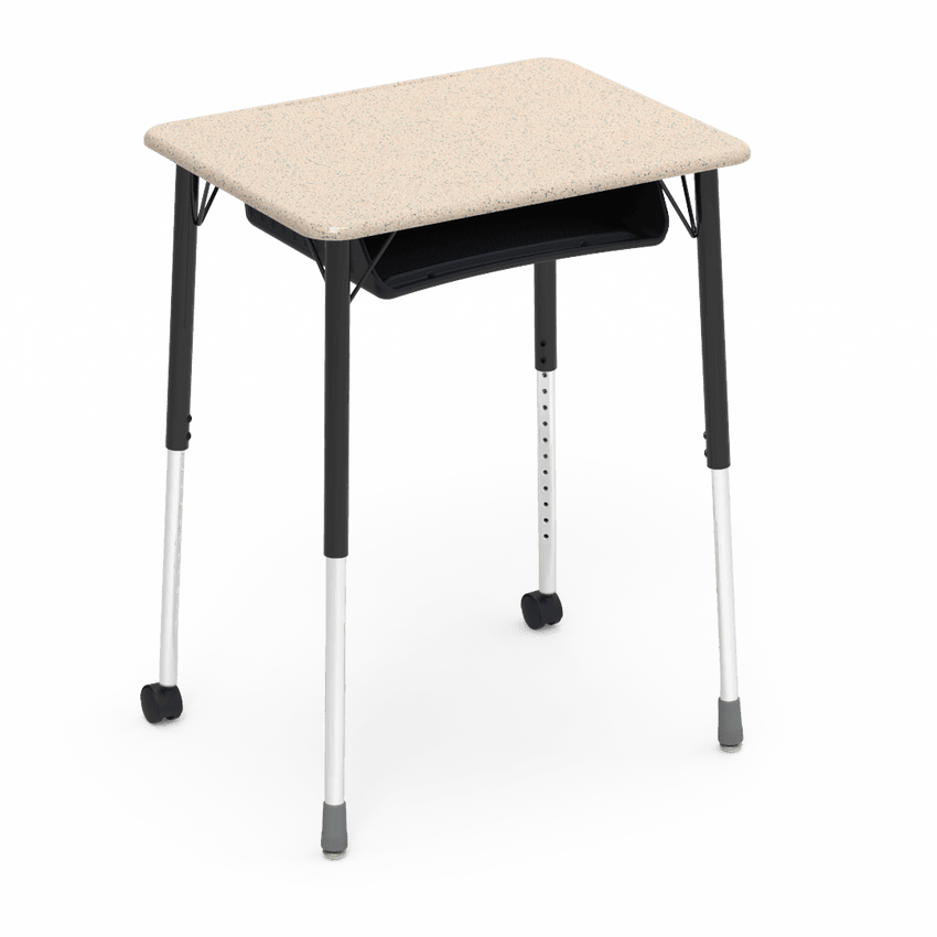 Virco ZUMA Series Student Desk with Book Box Adj Height 26"W x 20"D x 22"-34"H (DESK-ZADJ2026BOXMC2) - SchoolOutlet