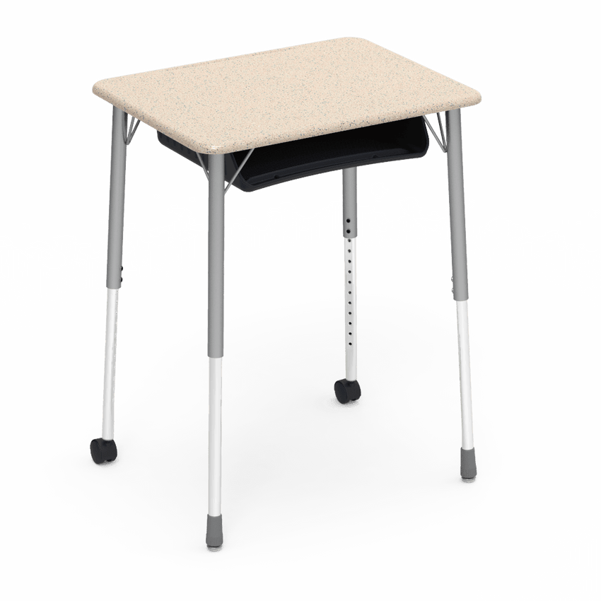 Virco ZUMA Series Student Desk with Book Box Adj Height 26"W x 20"D x 22"-34"H (DESK-ZADJ2026BOXMC2) - SchoolOutlet